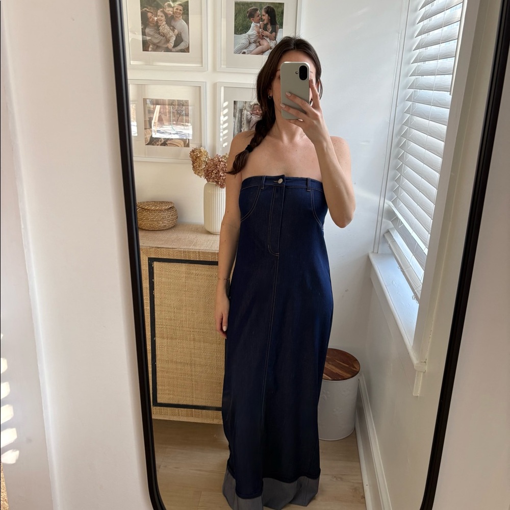 Anthropologie Mare Mare denim skirt dress